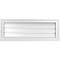 Ekena Millwork Vertical Surface Mount PVC Gable Vent: Functional, w/ 2"W x 2"P Brickmould Sill Frame, 32"W x 12"H GVPVE32X1203SF - alternate 1